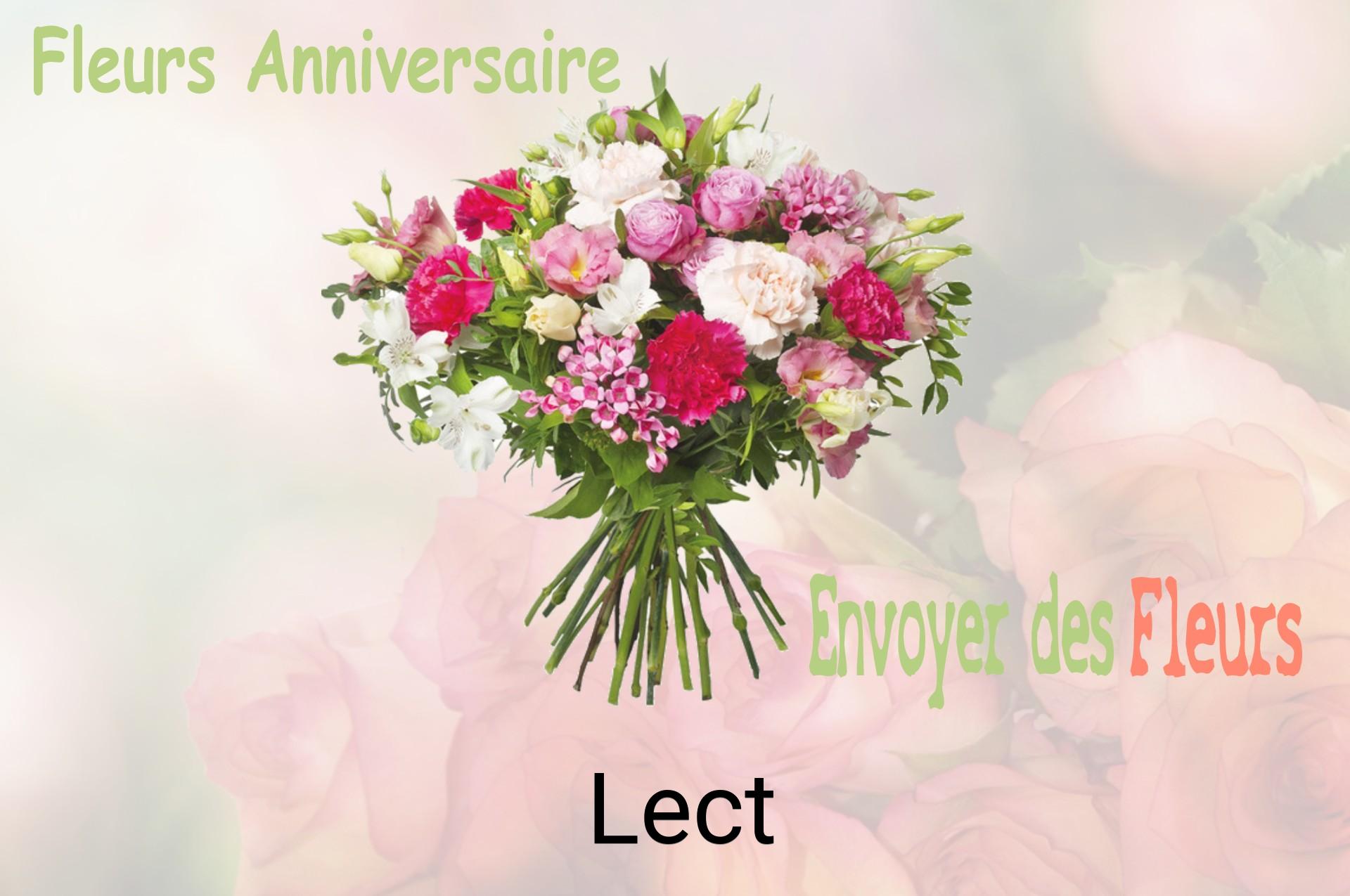 Bouquet de fleurs d’anniversaire livré à Lect